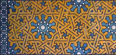 Mosaic tilework, Isfahan, June 1975