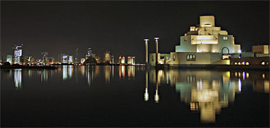 The Museum of Islamic Art by night