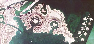 The Pearl development – courtesy of Google Earth