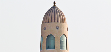 The minaret of the new mosque under construction at al Khuwair in 2010