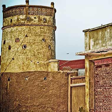 A defensive tower at al-Markhiyah
