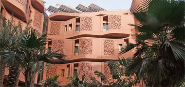 Patterned screens at Masdar, Abu Dhabi, with the permission of Mirek Majewscy