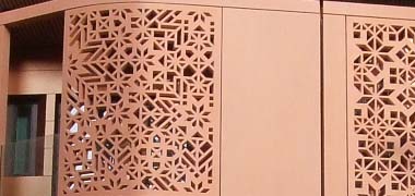 Detail of a screen at Masdar, Abu Dhabi, with the permission of Mirek Majewscy