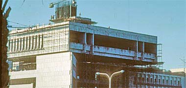 The Ministry of Finance under construction in November 1983