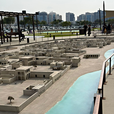 Part of the modelling of Doha and Bida in the 1930s and 1940s – courtesy of Abdulrahman al-Mana