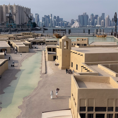 Part of the modelling of Doha in the 1930s and 1940s – courtesy of Abdulrahman al-Mana