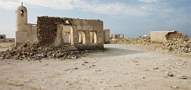 The ruins of an old small mosque