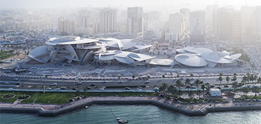 Aerial view of the National Museum of Qatar designed by Jean Nouvel_Iwan Baan – with permission