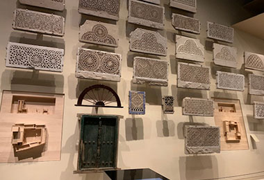 A display of naqsh in the Qatar National Museum – with the kind permission of Grant Macdonald
