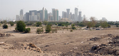 A view of the New District of Doha skyline in 2008