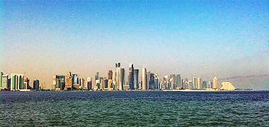 A view of the New District of Doha skyline in 2010 – with the permission of Lissa Barrows