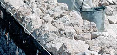 The construction of a new wall in 1972