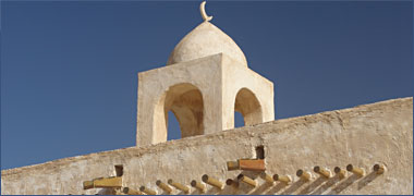 A reconstructed mosque, Umm Salal Muhammad