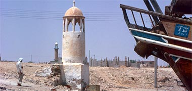 The minaret of the old seaside mosque at al-Khor, 1975