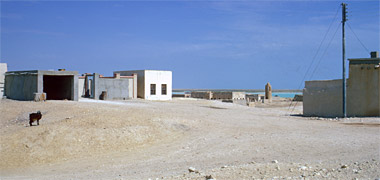 Looking north towards the inlet at al-Khor in the early 1970s