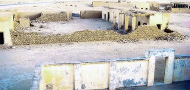 An abandoned compound in the north of the country