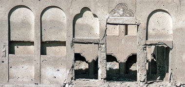 The entrance to an old building in al-Wakra