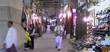 An internal photograph of the covered old suq