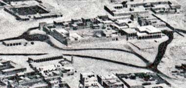 Detail of Sheikh Abdullah’s compound, viewed from the south-east probably in mid 1950s