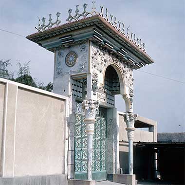 An entrance to a residential compound, April 1975