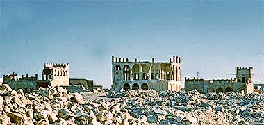 The complex of Sheikh Abdullah bin Jassim at feriq al-Salata seen around the early 1970s – courtesy of Ian Jones