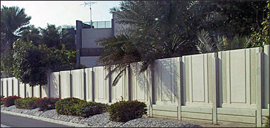 Pre-cast concrete external walls