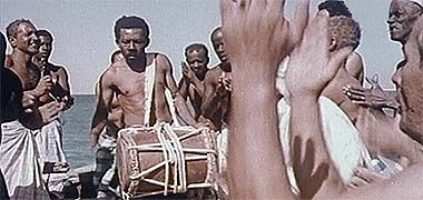 Drummer and pearlers in the 1960s – developed from a video on YouTube