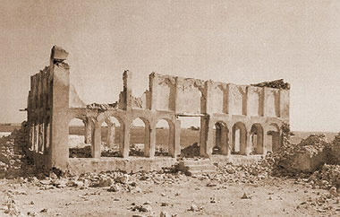 The ruined structure of Sheikh Abdullah’s majlis