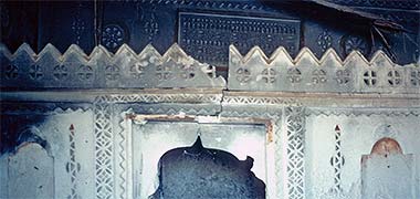 The top of a decorated qatiya wall, Wakra 1978