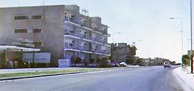 Rayyan Road west of Toyland roundabout, 1968 – image developed from a video with permission from glasney on YouTube
