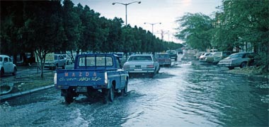 Rayyan Road flooded in 1979