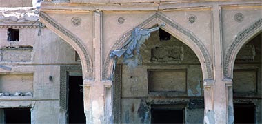 An iwan within the Salata palace of Sheikh Abdullah