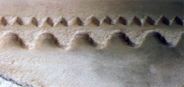 Part of the cornice in the palace of Sheikh Abdulla bin Jassim at al-Salata