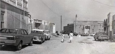 A typical street scene in al-Salata in the 1970s