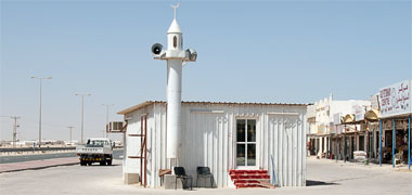 A temporary mosque
