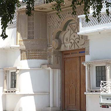 The entrance to the house of a member of the Royal Family