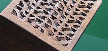 Carved pattern detail
