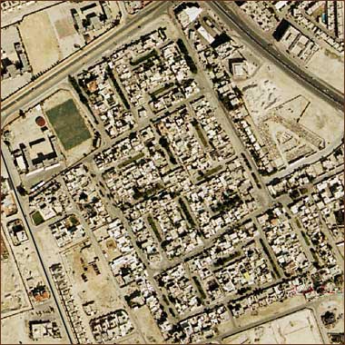 Aerial view of the al-Salata al-jadida area, courtesy of Ashghal