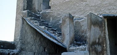 An external staircase at Umm Salal Muhammad