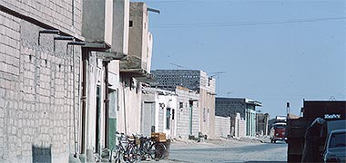 Fall pipes serving toilet accommodation, Doha 1972