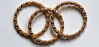 Three traditional finger rings