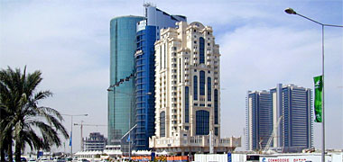 Three towers on the New District of Doha