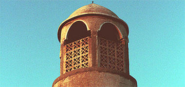 The top of a minaret in Wakra