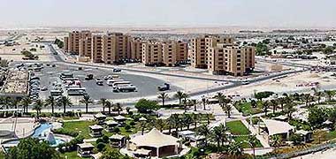 Intermediate Staff housing viewed from the south-east – partial image – permission requested from Qatar Petroleum Industrial Cities Directorate