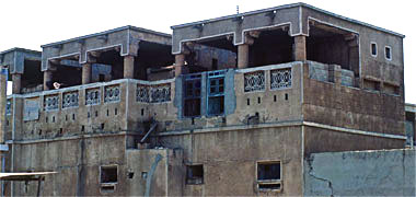 Screened first floor spaces west of Doha&rsquo;s central suq, 1972