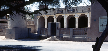 View from the north-east of the old mosque at Umm Salal Muhammad, May 1979