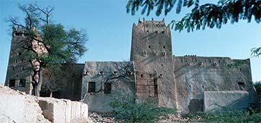 The fortified structure at Umm Salal Muhammad, February 1976