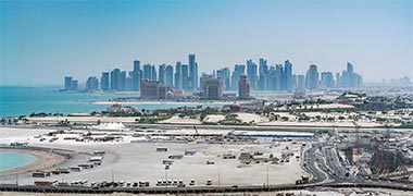 A view south over the New District of Doha – with the permission of Alexis Methenitis on Flickr