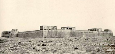 The fort at al-Wajbah, west of Rayyan, taken in the nineteen-fifties – with permission from &lsquo;Photos of Qatar&rsquo;s Past&rsquo; on Facebook