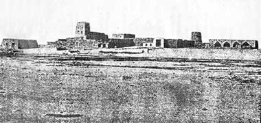 A rare photograph of the fortified development at al-Wakra